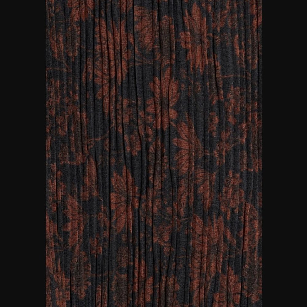 Ganni Brown Pleated Mini Dress - Picture 6 of 11